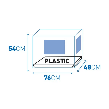 Duvo Cage En Fer Pliable 2 Portes Tirroir Plastic Noir - M - 76x48x54cm - Image 4
