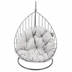 Duvo Caviar Chaise Suspendue En Métal 48x40x65cm