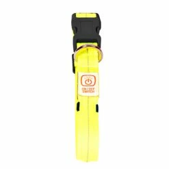 Duvo Collier Lumineux En Nylon Jaune - 30-40cm/2,5cm