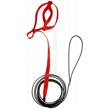 Harnais Pour Perruches Aviator - Mini/Rouge - Image 3