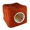 Duvo Iglou Velvet Concrete Rouge/blanc 41x41x37cm