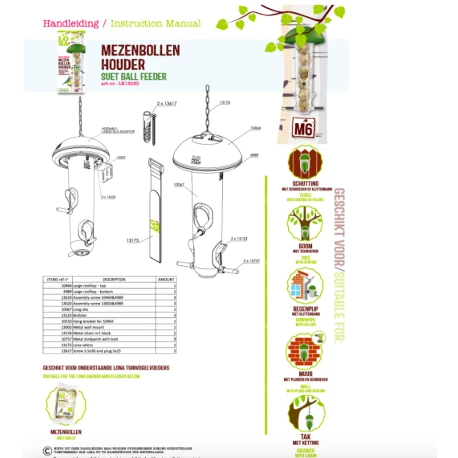 Mangeoire Lona M6 - Vert - Image 2