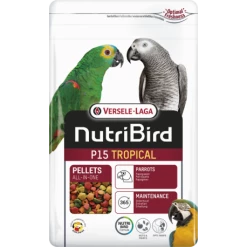 VERSELE-LAGA Nutribird P15 Tropical 3kg - Granulés Extrudés - Aliment D'entretien Pour Perroquets
