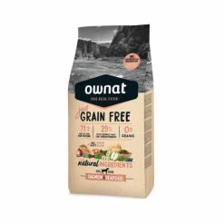OWNAT Just Grain Free Adult Sans Céréales Au Saumon & Fruits De Mer Pour Chien Adulte 14kg