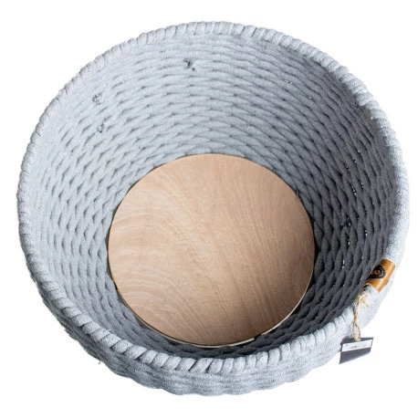 Duvo Oyster Panier Ronde En Corde Coton Gris 45x45x23cm - Image 2