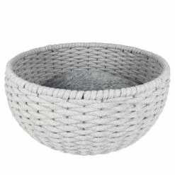 Duvo Oyster Panier Ronde En Corde Coton Gris 45x45x23cm
