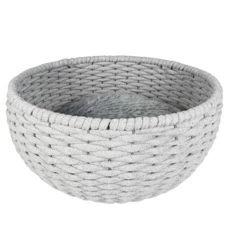 Duvo Oyster Panier Ronde En Corde Coton Gris 45x45x23cm