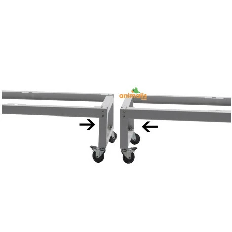 Pied Sur Roulettes Pour Les Cages Pliables De 120 Cm - 2gr - Image 2